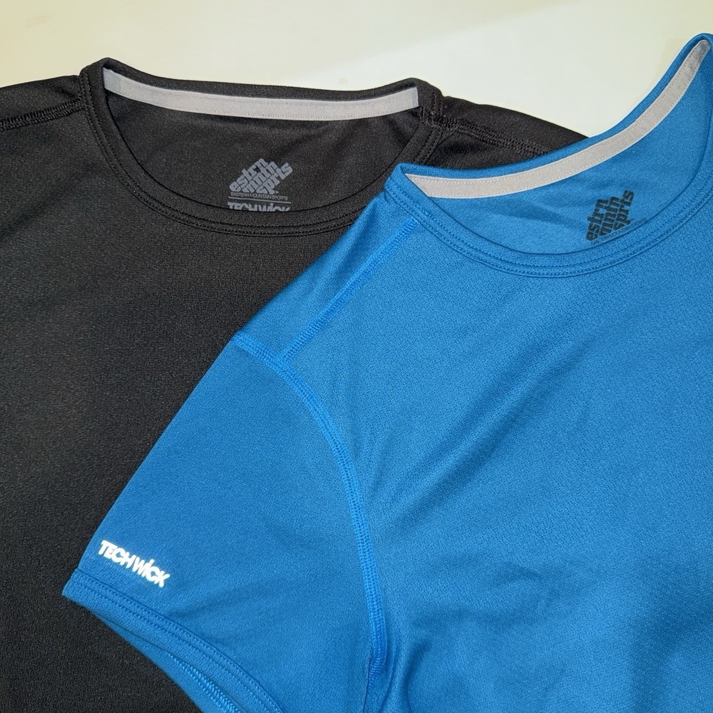 EMS Techwick Essentials Velocity Athletic Shirts Lot Black Blue Women's Medium